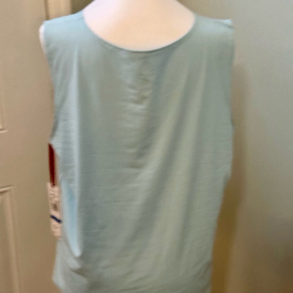 Ruby Rd. Plus Size Solid Knit Scoop‎ Neck Tank. - Picture 5 of 7